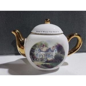 Thomas Kinkade Home is where the Heart is Teapot